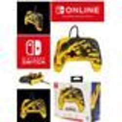 Manette de jeu - PowerA - Pikachu Lightning - Filaire - USB détachable - Compatible Nintendo Switch