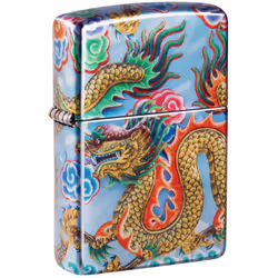 Zippo Dragon étincelant Véritable briquet Zippo fabriqué aux USA - Rechargeable - Livré vide - Garantie à vie Livré en boite  ...