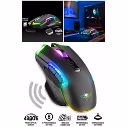 Souris Sans Fil - ELITE - M70 - 4800 DPI - 8 Boutons - Rechargeable RGB