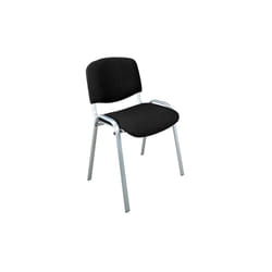 Sans Marque - Chaise Conférence empilable noir piétement alu