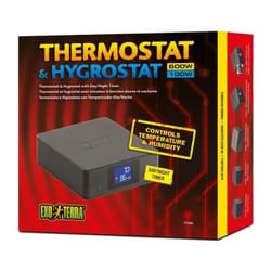 Thermostat et hygrostat pour terrarium EXO TERRA - Avec minuterie - Fonction jour et nuit - 600 W