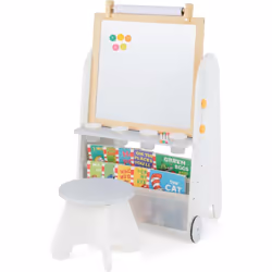 À propos de cet article 【Design Multifonction 4 en 1】Cette table enfant innovant comprend un chevalet d'art double face–table ...