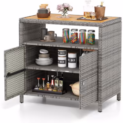 À propos de cet article 【Grand espace de rangement】Maximisez votre organisation extérieure avec l'armoire de rangement en rot ...