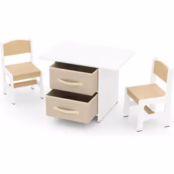 Description : Cette table avec 2 chaises est conçu pour les enfants de plus de 3 ans. Ils peuvent y prendre leurs repas, fair ...