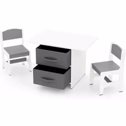 【Centre d'Activités Parfait】Cette table peuvent accueillir 2 enfants s'amusant ensemble. Le plateau de table(71x48cm)offre un ...