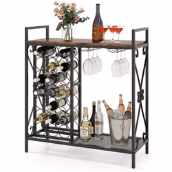 -----Organisateur de Vin Parfait : Avec 21 porte-bouteilles de taille appropriée, le casier à vin garantit que les vins sont  ...