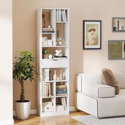 À propos de cet article 【Solution de Rangement Spacieuse】Cette bibliothèque moderne offre 10 compartiments ouverts offrant un ...