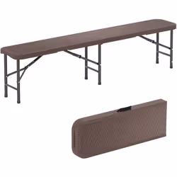 --------Siège HDPE de Haute Qualité : Ce banc pliant dispose d'un siège en HDPE épaissi de 4 cm, résistant au soleil, à l'eau ...