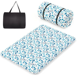 Costway - Matelas Futon Portable Pliable, Matelas Futon Japonais 140 x 200 cm, Housse Lavable,d'Invités(Vert)