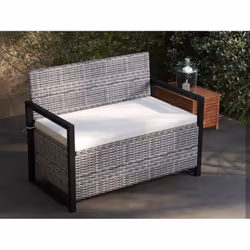 ---------Combinaison de Siège et de Rangement : Profitez d'une commodité ultime avec ce design polyvalent 2-en-1. Ce meuble e ...