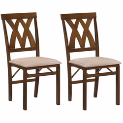 ---------Design Pliable et Gain de Place : Ces chaises de salle à manger en bois sont dotées de charnières flexibles, permett ...