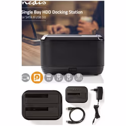 Station daccueil - MARQUE - Double Disques durs SSD SATA - USB Type-C - 8 To - Clonage