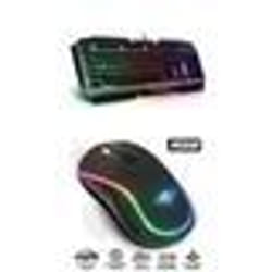 Souris et Clavier Gaming - PROK5 - M9 - Sans fil 2.4GHz - 4200 DPI - RGB avec Anti-Ghosting