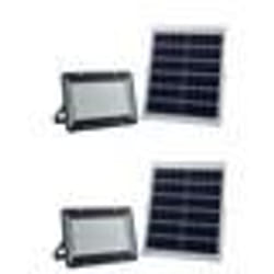 Projecteur solaire LED 1500 lumens 15W OPTEX avec détecteur de mouvement - Noir