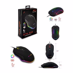Souris Gamer - GTA-230 - 3200 DPI - Ergonomique - 7 Boutons - RGB LED 5 Modes