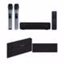 Barre de son portable - MARQUE - 30W - 2 microphones sans fil UHF - Bluetooth 5.0 - Effet décho