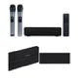 Barre de son portable - MARQUE - 30W - 2 microphones sans fil UHF - Bluetooth 5.0 - Effet décho