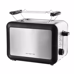 Emerio TO-112826.1, 2 part(s), Noir, Acier inoxydable, Niveau, Rotatif, 800 W, 290 mm, 180 mm
