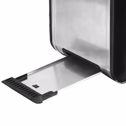Emerio TO-112826.1 grille-pain 2 part(s) 800 W Noir, Acier inoxydable