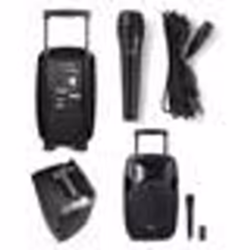 Enceinte Sono Portable - Ibiza Sound - Pro Party Karaoke - Bluetooth - Micro sans fil - Autonomie 12h