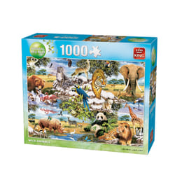 King Animal World Wild Animal 1000 pcs Jeu de puzzle 1000 pièce(s) Faune