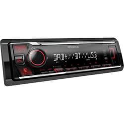 Kenwood Electronics KMM-BT408DAB récepteur multimédia de voiture Noir 88 W Bluetooth