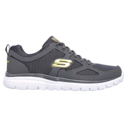SKECHERS - Burns Agoura Anthracite - Chaussures Homme - Couleur Charbon, Taille 46 - Confort et Style Urbain