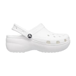 Crocs Sabots à Plateforme Classiques pour Femmes - Blanc, Taille 39-40 - Confort Léger et Style Décontracté