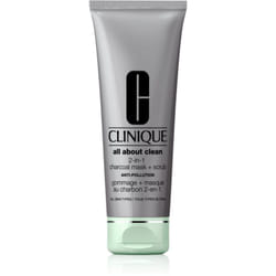Clinique All About Clean 2-in-1 Charcoal Mask + Scrub Masque de nettoyage Femmes 100 ml Crème