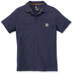 Polo homme Force Delmont poche poitrine Carhartt 103569 - Bleu foncé - l