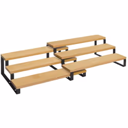 Caractéristiques produits : En acier et bambou. Dimensions produit: Longueur 32 cm x Hauteur 9,5 cm x Profondeur 24 cm. Longu ...