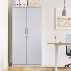 Description générale Cette armoire de rangement polyvalente est idéale pour optimiser l'espace dans votre bureau, garage, ate ...