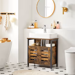 Description générale Apportez une touche rustique et intemporelle à votre salle de bain avec ce meuble sous lavabo. Conçu pou ...