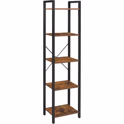 Description générale Avec 5 niveaux ouverts, cette étagère rustique est idéale pour exposer vos livres, décorations et plante ...