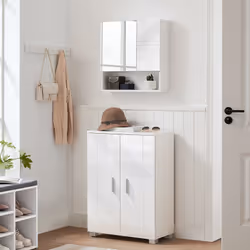 Tout ce dont vous avez besoin : Votre salle de bain est devenue un trou noir où vous ne trouvez plus rien ? Avec ce meuble de ...