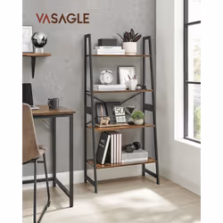 Description générale Cette étagère échelle au design industriel associe le noir mat au marron rustique, offrant une solution ...