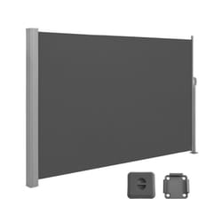 Paravent extérieur Store latéral pour Balcon et terrasse Paravent retractable - 160 x 400cm(H x l) Gris Anthracite GSA564G01