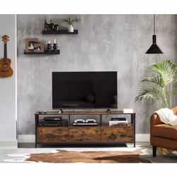 Description générale Ce meuble TV élégant et pratique mesure 147 x 40 x 50 cm et peut accueillir un téléviseur allant jusqu'à ...