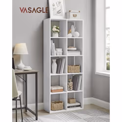 Description générale Cette bibliothèque de style scandinave, avec son design moderne et sobre, est idéale pour apporter une t ...