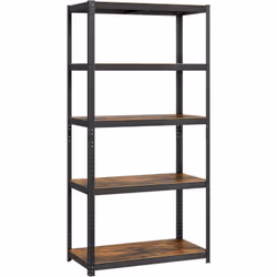 Description générale Cette étagère SONGMICS allie fonctionnalité et esthétique avec son design industriel en bois marron rust ...