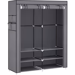 [Robuste et résistant] Grâce aux barres en acier de 16 mm de diamètre et aux raccords en plastique renforcé, ce vestiaire sup ...