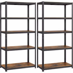Description générale Cette étagère SONGMICS est conçue pour offrir une solution de rangement robuste et esthétique. Avec sa s ...
