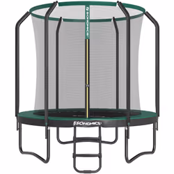 Le plaisir de sauter dans votre jardin : Ce trampoline de 244 cm vous permet de vous amuser, de faire de l’exercice physique  ...