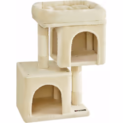 Description générale Ce petit arbre à chat est conçu pour offrir à votre félin un espace de jeu et de détente. Il est équipé ...