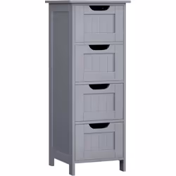 Description générale Ce meuble de salle de bains à 4 tiroirs est à la fois pratique et élégant. Avec son design en gris mysti ...