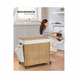 Description générale Le panier à linge est un accessoire pratique et esthétique pour organiser votre linge sale. Avec un desi ...