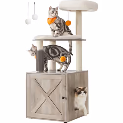 Description générale Offrez à votre chat un espace de détente idéal avec cet arbre à chat. Doté d'un rembourrage généreux et ...