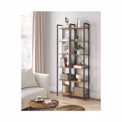 Description générale Cette bibliothèque au design élégant et industriel est parfaite pour organiser vos livres et objets de d ...