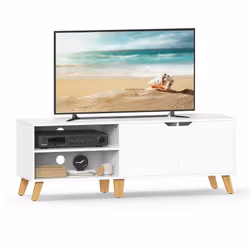 Description générale Ce meuble TV marron rustique chic apporte un charme inédit à votre salon tout en étant fonctionnel. Il e ...