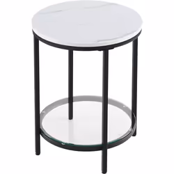 [Simple mais élégant] Le cadre noir classique et les lignes épurées confèrent à cette table un style minimaliste moderne. De  ...